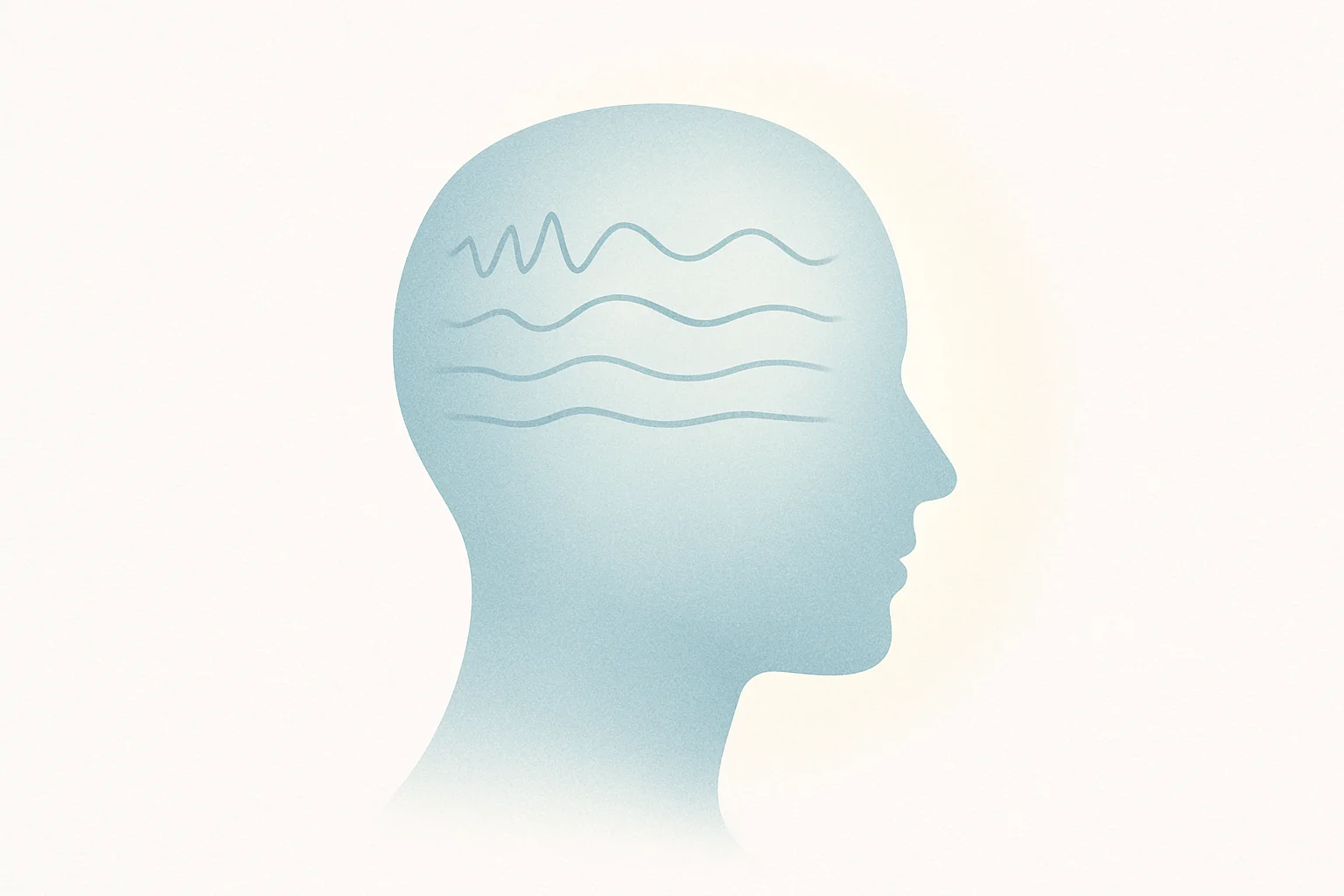 Wie CBD auf die Psyche wirkt: überaktive Gedanken, die sich in einen ruhigeren Zustand beruhigen